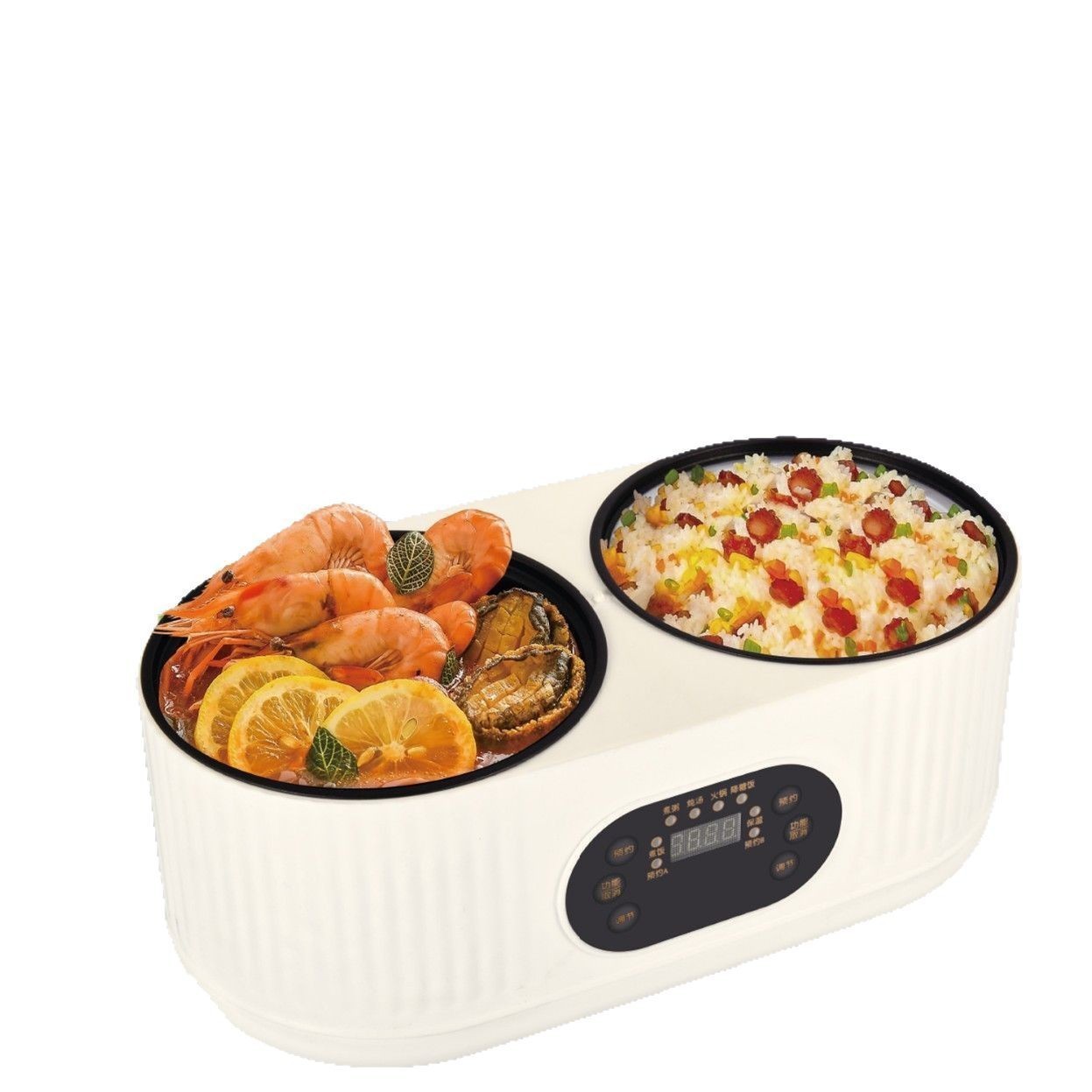 新款先科电饭煲全自动双胆鸳鸯双控电饭锅家用智能预约保温电火锅