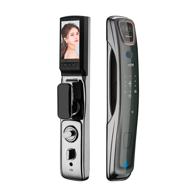 人脸识别全自动电子锁智能锁入户门指纹解锁防盗门锁密码锁指纹锁
