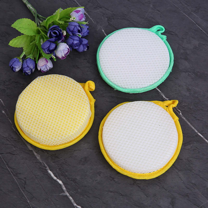 圆形元宝巾洗碗巾洗碗海绵 海绵块 海绵百洁布厨具碗碟清洁洗碗刷